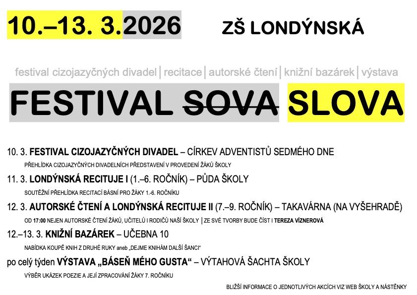 Ilustrační obrázek článku - FESTIVAL /sova/ SLOVA